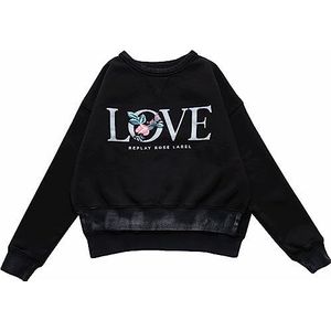 Replay Sweatshirt voor meisjes, 099, blackboard, 16 Jaren