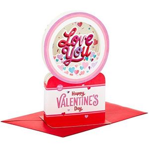 Hallmark Pop Up Valentijnsdag kaart - Papier Wonder Musical Love You Snow Love You Globe Design 25565243