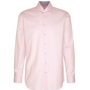 Seidensticker - Zakelijk Overhemd - Roze - Regular Fit - Strijkvrij - Lange Mouwen - 100% Katoen
