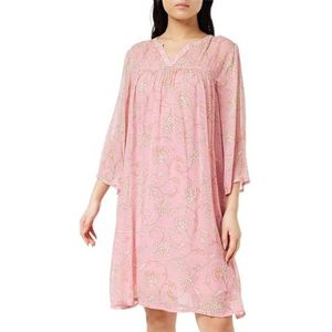 Part Two Polinpw Dr Dress Relaxed Fit dames, Pink Block Print, 34