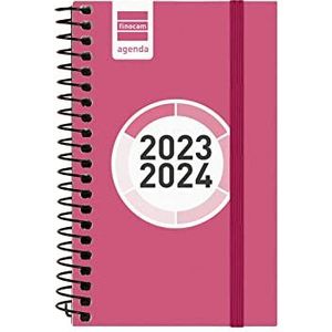 Finocam - Spir Color 2023 2024 weekoverzicht liggend september 2023 - augustus 2024 (12 maanden) roze Catalaans