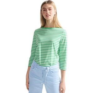 Cecil Basic katoenen shirt voor dames, boothals, Celery Green, XL