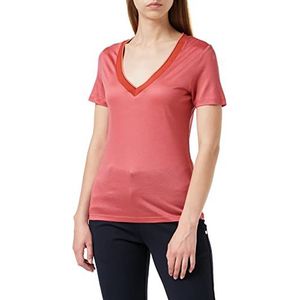 Scotch & Soda Dames tencel met V-hals T-shirt, 3930 Pink Smoothie., L