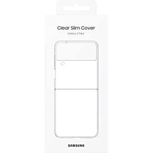 SAMSUNG Galaxy Z Flip4 Clear hoes met smalle behuizing met vingerlus, zacht oppervlak, duurzaam ontwerp Amerikaanse versie, transparant