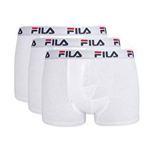 Fila FU5016/3 Heren Boxershorts, XL, Wit, 3 stuks