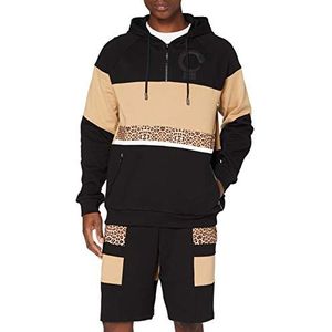 CAVALLI CLASS Sweatshirt met capuchon voor heren - zwart - small