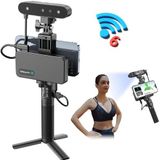 Creality CR-Scan Ferret Pro 3D-scanner voor 3D-printer, handheld 3D-modelscan, anti-shake track, Wifi6 scannen, 0,1 mm nauwkeurigheid, 24 bit volledige kleur voor Android iOS telefoon, pc, Mac Win