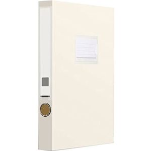 Dossierbox Documentenbox voor DIN A4, met grijpgat 55 mm dikke kunststof archiefkast wit
