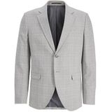 JACK & JONES - Colbert - Zilvergrijs/Wit - Slim Fit - Geruit