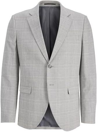 JACK & JONES - Colbert - Zilvergrijs/Wit - Slim Fit - Geruit