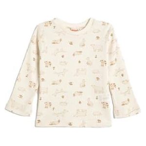 Koton Boys's Graphic Animal Printed Textured Crew Neck Cotton T-Shirt, ecru design (0d1), 2-3 Jaar