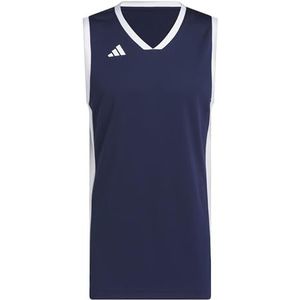 adidas Hombre MENS PULSE SPEED BBALL JERSEY, team navy blue/white, XS