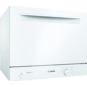 Bosch SKS51E32EU Serie 2 Compact Vaatwasser, vrijstaand, 55 cm, 6 bestek, 5 programma's, EcoSilence Drive-motor, wit