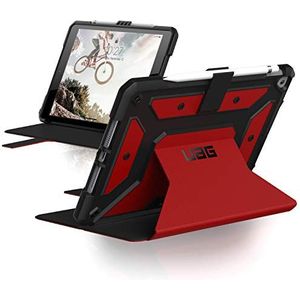 URBAN ARMOR GEAR UAG iPad 10.2"" (8e generatie, 2020) & (7e generatie, 2019) Case, Metropolis Robuuste Heavy Duty beschermhoes Multi-Angle Viewing Folio Stand met Potlood Holder, Magma