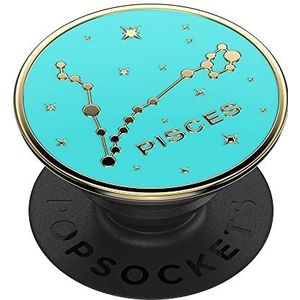 PopSockets: PopGrip - Uittrekbare Greep en Standaard voor Smartphones en Tablets met een Verwisselbare PopTop - Enamel Zodiac Pisces