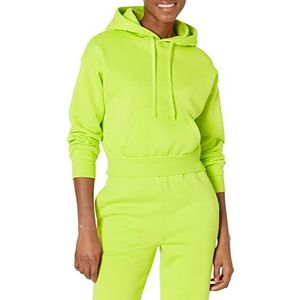 Amazon Essentials Dames crop hoodie sweatshirt (verkrijgbaar in grote maten), limoengroen, XXL