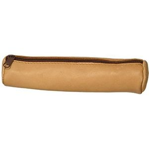 Elba Etui, rond, leer naturel beige crème