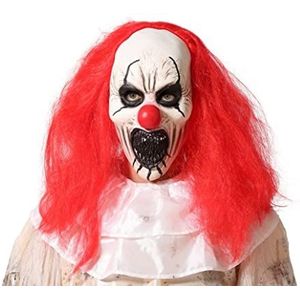 ATOSA Masker latex clown lichaam haar rood