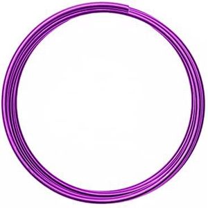 Vaessen Creative Aluminiumdraad 2 m x 4 mm Lavender (Paars) - Flexibel Alu Draad voor Sieraden Maken, Hobby en Knutselen