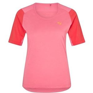 Ziener Dames NESTONIA fietsshirt/fietsshirt - mountainbike|racefiets - ademend, sneldrogend, elastisch, korte mouwen, bubbelgum, 34