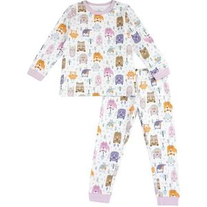 Chicco, Pyjama voor jongens en meisjes, lange pyjama, 100% katoen, zacht en comfortabel, ideaal voor lente en herfst, kleding voor kinderen en meisjes, ontworpen in Italië, veelkleurig (1), 7 Jaar