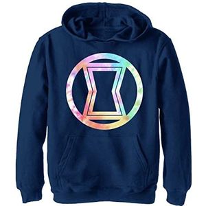 Marvel Widow Tie-dye Hoodie voor kinderen, uniseks, Marineblauw Heather, XL