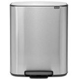 Brabantia Bo Pedal Bin 60 Liter Rvs Fingerprint Proof