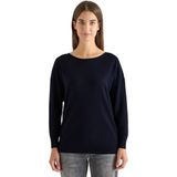 CECIL - Trui - Donkerblauw - Knitwear - Lange Mouw