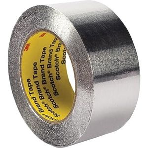 3M 85322 aluminiumfolie tape, 25 mm x 55 M 4,6 mil, 425, aluminiumfolie, zilver