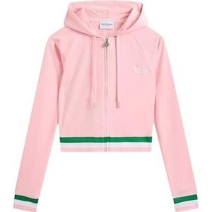 Juicy Couture Stripe Hoodie, Juicy Pink, XS