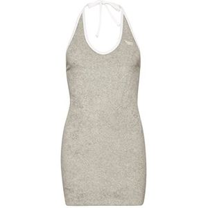 Superdry Vintage halsband jurk W8011277A Grey Marl 10 dames, grijs (grey marl), 36