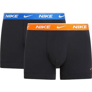 Nike Trunk 2PK ondergoed, Blk-Safety Orange/Game Royal WB, XL voor heren, BLK - Safety Orange/Game Royal Wb, XL