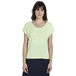 TOM TAILOR mine to five Dames Eenvoudige blouse 1017860, 21968 - Light Spring Green, 34