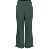 Pieces Pcbozzy Hw Wide Plain Pant Noos Bc voor dames, Trekking Groen, (L) W / 30L