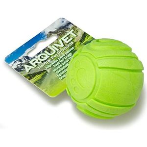ARQUIVET Groene tandbal met vingerafdruk - speelgoed voor alle honden - hondenaccessoires om te kauwen - plastic speelgoed om te kauwen - spelen en entertainment