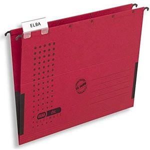 ELBA gerecycled karton voor DIN A4 Hangzakken. 5 Stuk rood