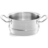 Fissler Originele Profi Collection/roestvrij stalen stoominzet (Ø 24 cm) pan stoominzet, inductie stoompan geperforeerd - inductie