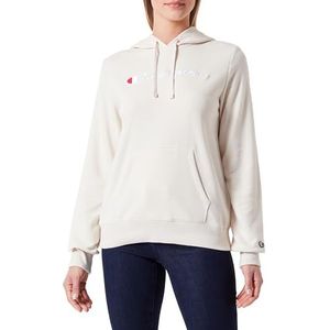 Champion Legacy Icons W-Spring Terry Sweatshirt met capuchon voor dames, Gebroken wit, L