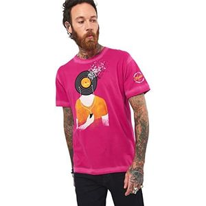 Joe Browns Heren Head of Retro Music Graphic T-shirt, roze, M