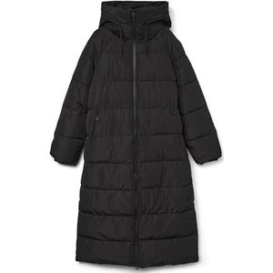 Vmelanor - Jas - Lang - Met Capuchon - Gequilte Detail - Polyester Vulling