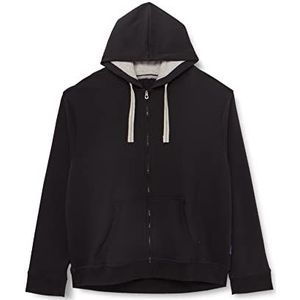 HRM - Heren Jas - Zwart - Katoen/Poliester - Capuchon met Contrasterende Voering