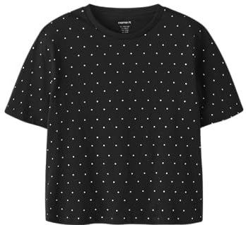 NAME IT Nkfruaja Ss Nreg Top, zwart, 116