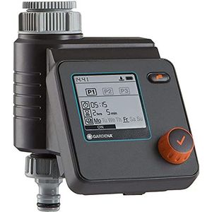 Gardena SelectControl: automatische irrigatiebesturing, vijf programmeeropties, werkt op batterijen, compatibel met alle gangbare Gardena irrigatiesystemen (1885-20)
