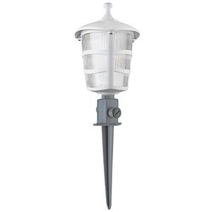 Homemania ASZ.1022 Opticper vloerlamp voor binnen, bodemplaat, wit van ABS, 17 x 17 x 45 cm