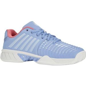 K-Swiss Dames Express Light 3 tennisschoen, Open Air/Bright White/Strawberry Ice, 38 EU, Open Air Bright White Strawberry Ice, 38 EU