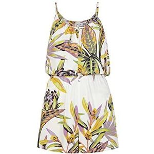 O'NEILL Leina Playsuit, 31022 White Tropical Flower, standaard voor dames, 31022 White Tropical Flower