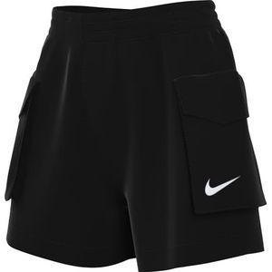 Nike - Essential Woven - Cargoshorts - Zwart - Hoge Taille