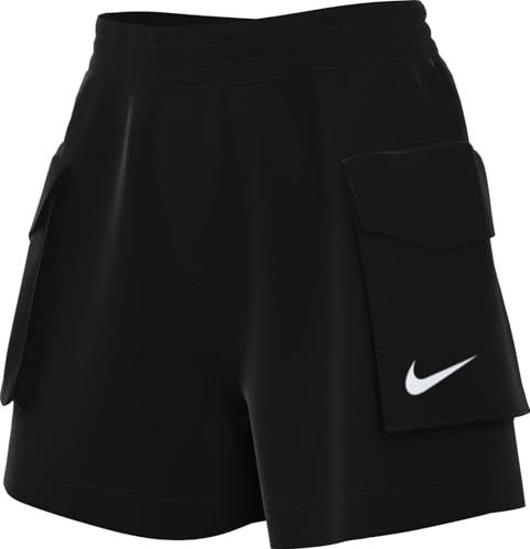 Nike - Essential Woven - Cargoshorts - Zwart - Hoge Taille