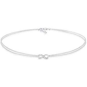 Elli Halsketting Dames Choker Infinity Oneindigheid Trend in 925 Sterling Zilver