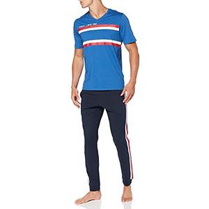 Athena - Lange pyjama voor heren, 8J27, blauw, Blauw, L